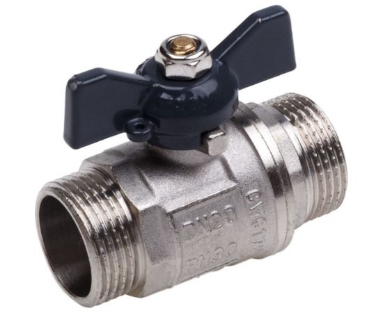 Шаровой кран AQUALINK нар-нар 1 B бабочка 2338 – изображение 2