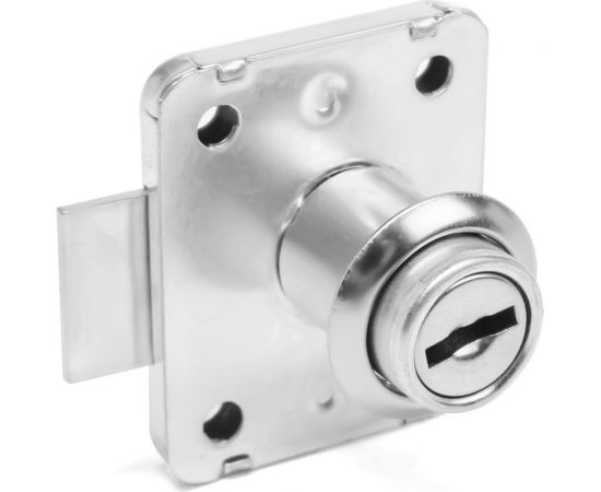 Мебельный замок ТУНДРА оцинкованный, 2 английских ключа 5078978 – изображение 2