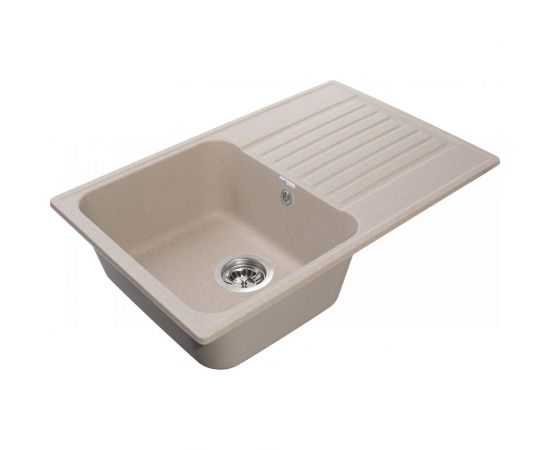 Мойка GRANFEST QUARZ чаша с крылом, 740х480 мм, песок 78 песок – изображение 2
