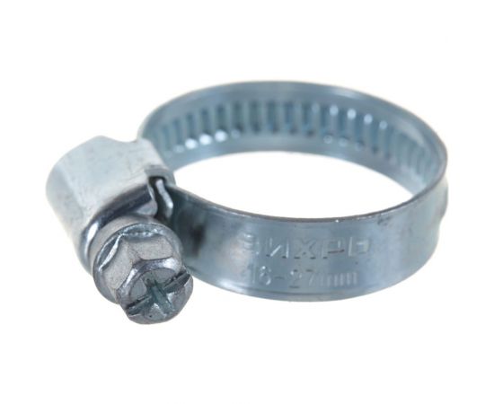 Металлический червячный хомут Вихрь 16-27, 9мм 50 шт 73/9/1/22 – изображение 2