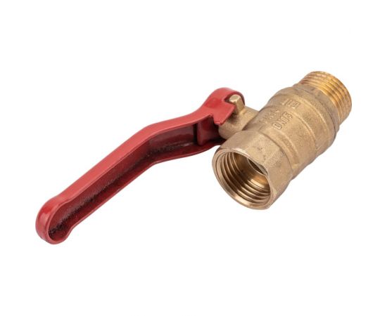 Шаровой полнопроходной кран DN.ru 11б27п1 ду15 ру16 латунь муфтовый (гайка-штуцер), рычаг D160-00296 – изображение 3
