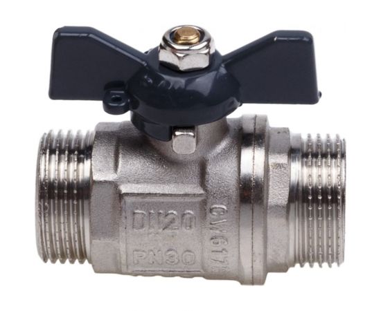 Шаровой кран AQUALINK нар-нар 1 B бабочка 2338 – изображение 3