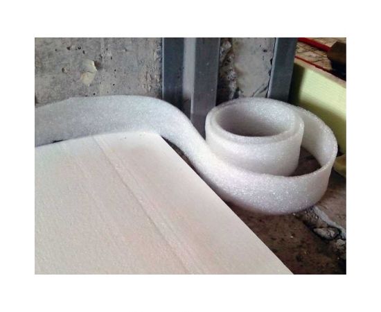 Демпферная лента с клеевым слоем для стяжки пола ISOCOM 10x100x15 СД10 – изображение 3