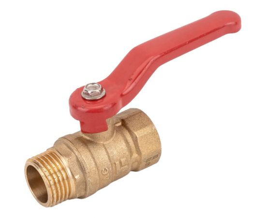Шаровой полнопроходной кран DN.ru 11б27п1 ду15 ру16 латунь муфтовый (гайка-штуцер), рычаг D160-00296 – изображение 4