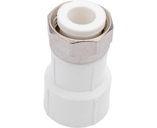 Муфта с накидной гайкой RTP ppr 20x1/2, пластик штуцер, белый, 28190 – изображение 4