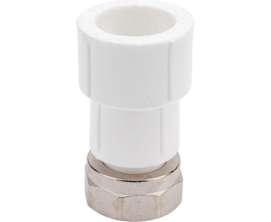 Муфта с накидной гайкой RTP ppr 20x1/2, пластик штуцер, белый, 28190 – изображение 5