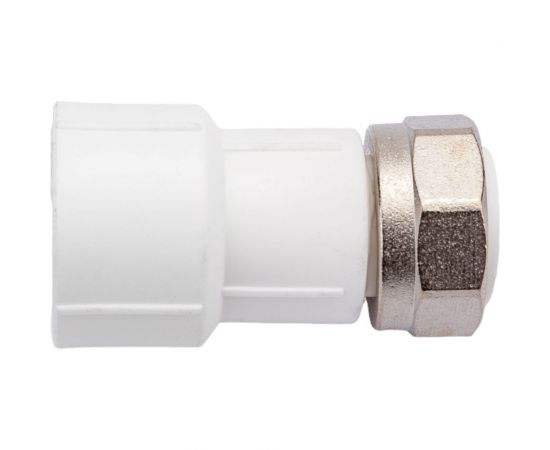 Муфта с накидной гайкой RTP ppr 20x1/2, пластик штуцер, белый, 28190 – изображение 6