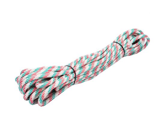 Плетёная верёвка ЭБИС полипропиленовая 10 мм 20 м цветная моток 72948 