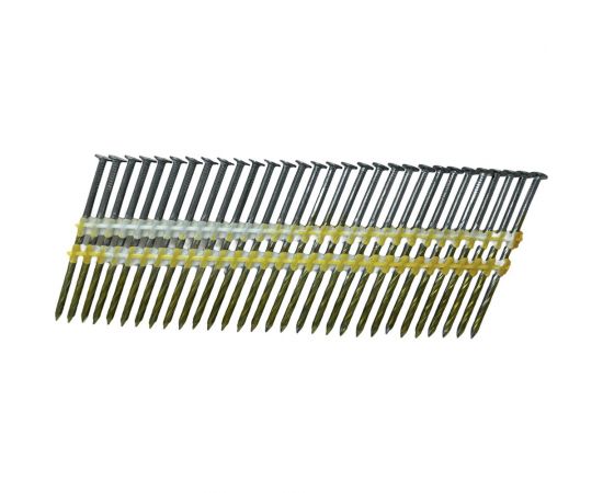 Реечные гвозди Pegas pneumatic 21 градус винтовая накатка уп. 5400 шт. 2,8x60 мм 1256 