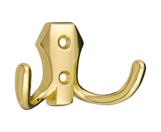 Крючок Tech-Krep 2405, 2-х рожковый, золото 1 шт - пакет 129916 