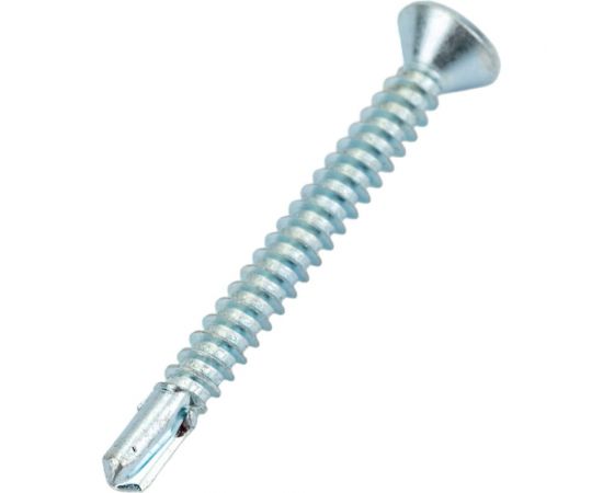 Саморез ZAMETAL 4,8x45 со сверлом и потайной головкой, DIN 7504Р, оц., уп. 250 шт. ZA082372 