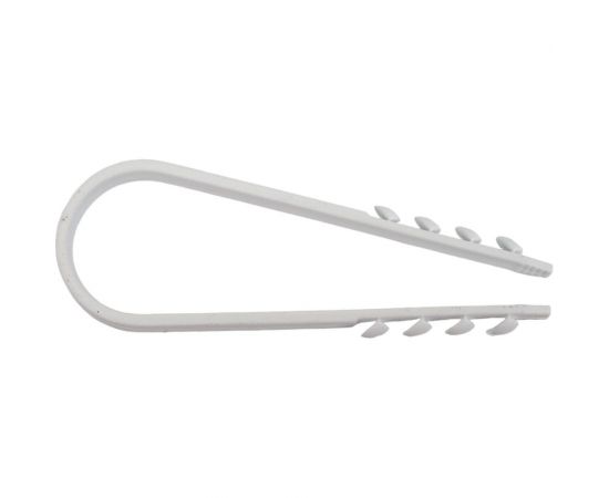 Дюбель-хомут для круглого кабеля EKF 19x25 мм, белый PROxima 100 шт. plc-ncc-19x25w 