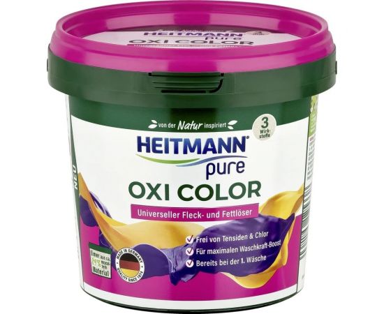 Универсальный пятновыводитель HEITMANN Pure OXI color 500 мл 1012533 