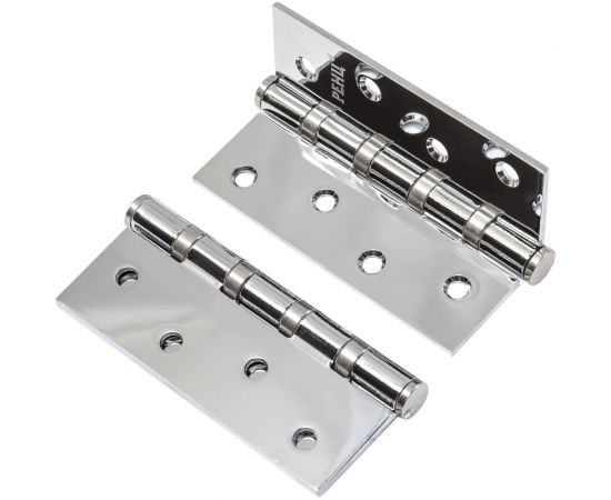 Стальная петля RENZ 100х75х2,5 4 подш, без колпачка ,хром блестящий, 2 шт. IN100-4BB FH CP (2шт) 