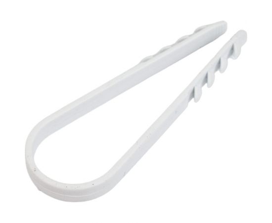 Дюбель-хомут для круглого кабеля EKF 19x25 мм, белый PROxima 100 шт. plc-ncc-19x25w – изображение 2