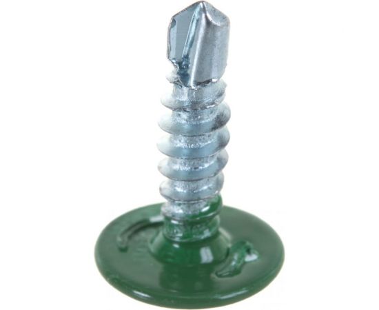 Прессшайба Качественный КРЕПЕЖ 4.2х16 мм, зеленый лист RAL 6002, сверло, 250 шт 0300205 КЧ – изображение 2