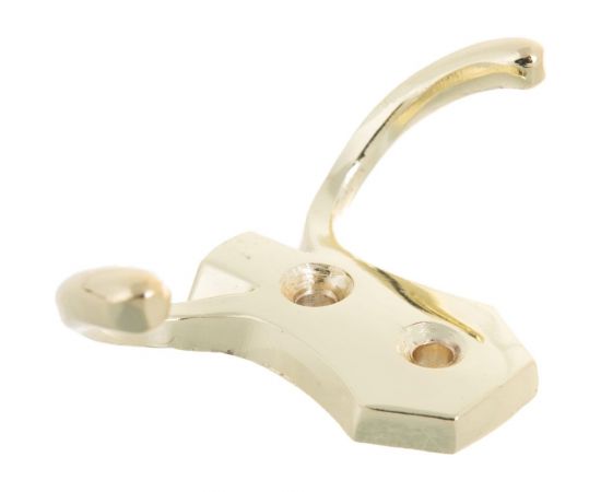 Крючок Tech-Krep 2405, 2-х рожковый, золото 1 шт - пакет 129916 – изображение 2