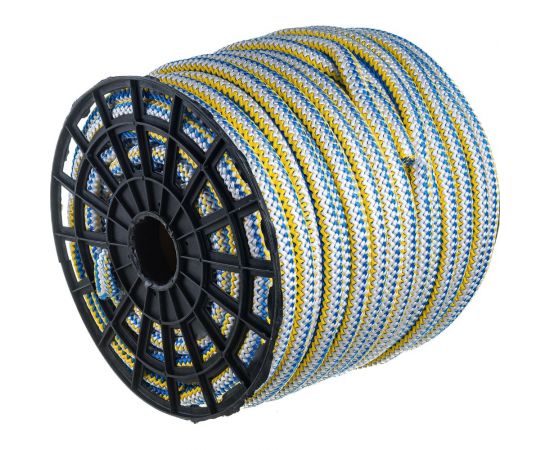 Вязаный полипропиленовый шнур, цветной, катушка 18мм х 100м Эбис 00090 – изображение 2