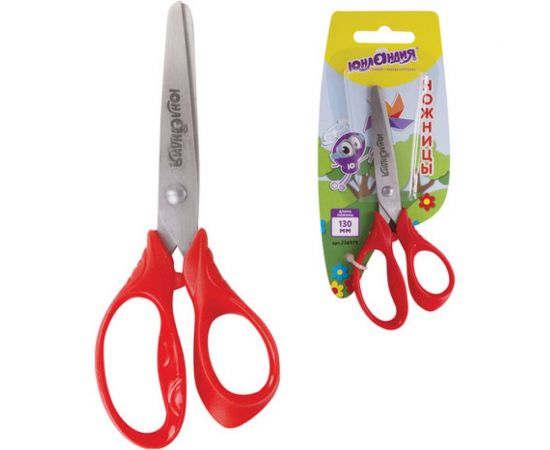 Ножницы ЮНЛАНДИЯ ВЕТЕРОК 130 мм асимметричные ручки 236979 – изображение 2