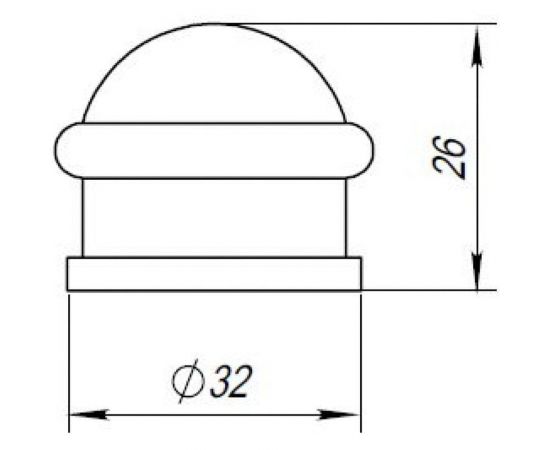 Дверной упор PUNTO DS PF-26 CP-8 хром 34717 – изображение 2