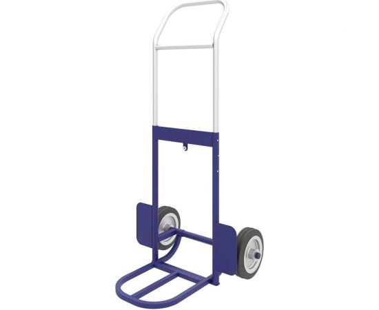 Грузовая тележка с дополнительной полкой и выдвижной ручкой RUSKLAD литые колеса d 200 мм КГ 100 П литые 200 – изображение 2