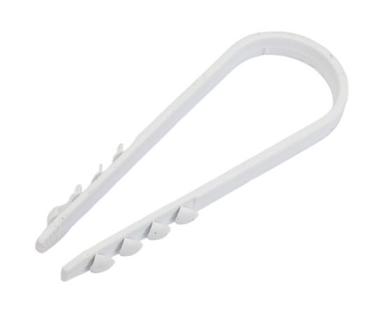 Дюбель-хомут для круглого кабеля EKF 19x25 мм, белый PROxima 100 шт. plc-ncc-19x25w – изображение 3