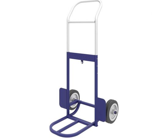 Грузовая тележка с дополнительной полкой и выдвижной ручкой RUSKLAD литые колеса d 200 мм КГ 100 П литые 200 – изображение 3