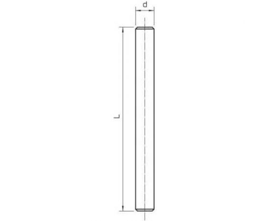 Шпилька резьбовая OBO Bettermann DIN 976, M6x1000 мм 3141047_RU – изображение 3