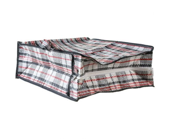 Сумка на молнии Рыжий кот Клетка, 40х35х15 см, полипропилен 008581 – изображение 3