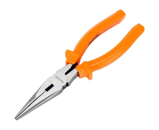 Длинногубцы 200 мм, прямые шлифованные, пластмассовые рукоятки SPARTA Classic 17163 – изображение 4