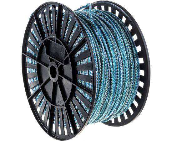 Вязаный полипропиленовый шнур, белый/цветной, катушка, 5мм х 300м Эбис 00098 – изображение 4