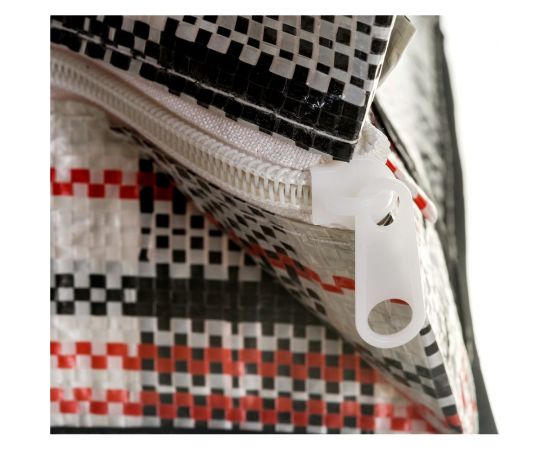 Сумка на молнии Рыжий кот Клетка, 40х35х15 см, полипропилен 008581 – изображение 4