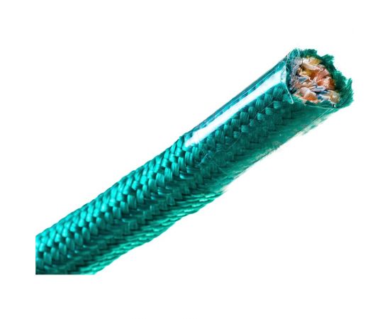 Плетеная веревка ЭБИС п/п 12 мм 100 м зеленая 188 – изображение 5