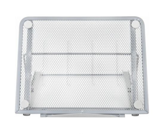 Подставка для книг, ноутбуков, планшетов BRAUBERG Germanium 240x195x20 мм, серебро, металл 237984 – изображение 5