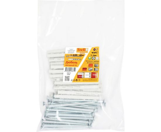 Фасадный дюбель с шурупом Tecfi потайная головка, шлиц TORX TORX 8x100 35 шт 147661 – изображение 5