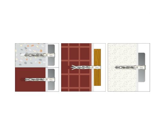 Фасадный дюбель с шурупом Tecfi потайная головка, шлиц TORX TORX 8x100 35 шт 147661 – изображение 8