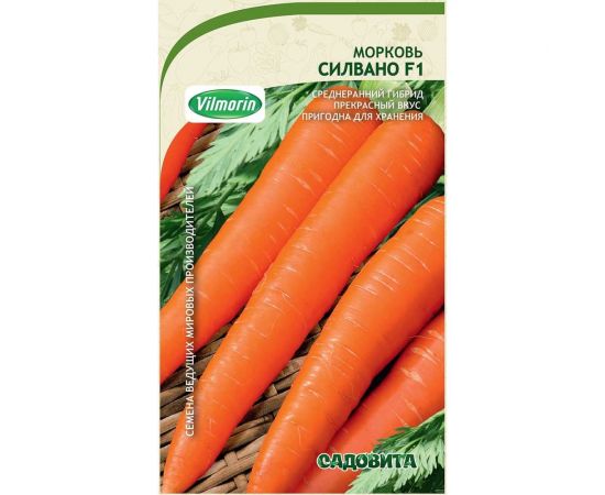 Семена Садовита Морковь Силвано F1 0.5 г Vilmorin 00216526 