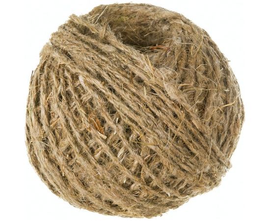 Упаковочный льняной шпагат Рыжий кот клубок D1,5мм 1000тэкс 50м 082273 