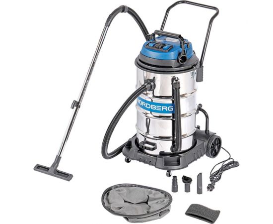 Пылесос NORDBERG двухтурбинный 80л, 2400 Вт 01-00000353 NV82 