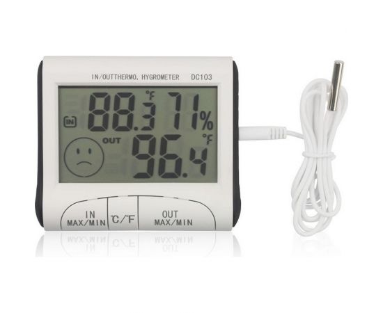 Электронный термометр-гигрометр с выносным датчиком Pro Legend PL6116 