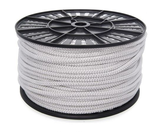 Плотный шнур Стройбат с сердечником 8 мм белый 100 м 120170 