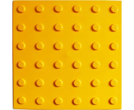 Тактильная плитка из ПВХ ПластФактор конус в ряд (преодолимое препятствие) 4630027111685 
