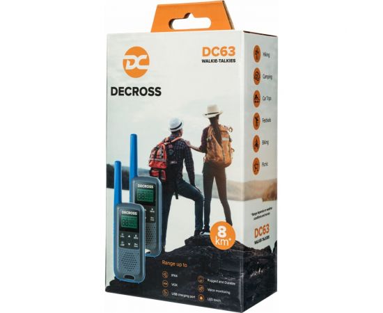 Комплект из двух радиостанций Decross DC63 Blue Twin EU с ЗУ DC6314104302000 – изображение 11