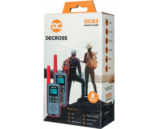 Комплект из двух радиостанций Decross DC63 Red Twin EU с ЗУ DC6313104302000 – изображение 13