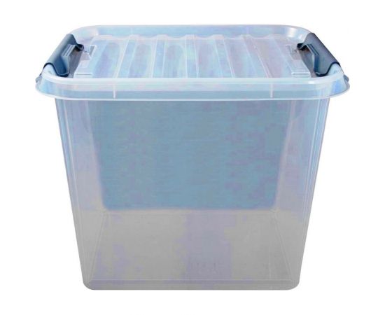 Ящик для хранения с крышкой ПОЛИМЕРБЫТ ПРОФИ Комфорт 50 л, прозрачный 63200796 – изображение 2