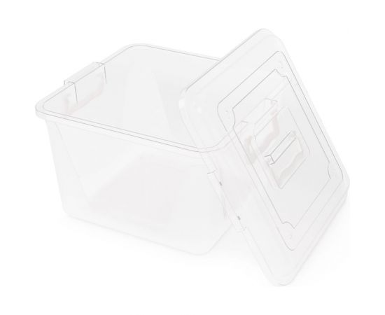 Квадратный контейнер ЗПИ Альтернатива 15 л, с ручками, прозрачный М1023 – изображение 2