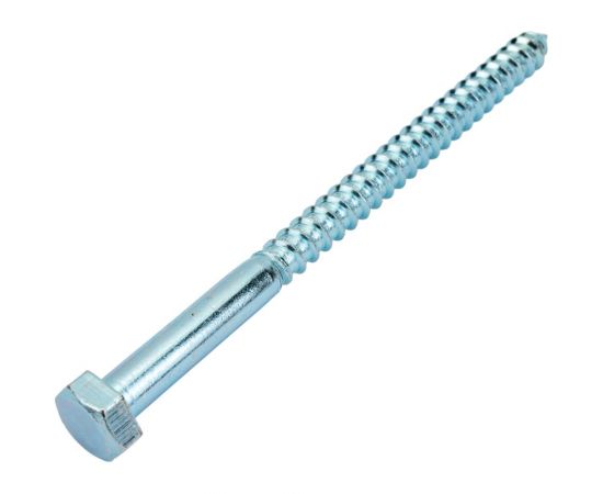 Шуруп с шестигранной головкой крепежная техника 12x180 10 шт. 497196 БК – изображение 2