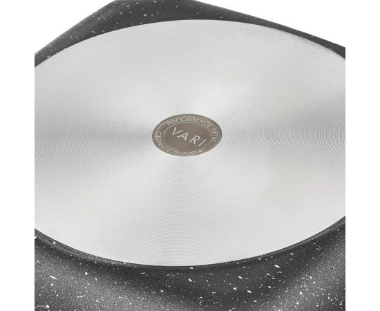 Сковорода VARI ""Классическая каменная"" литая, гриль, квадратный, с антипригарным покрытием EVKB-36126 – изображение 3