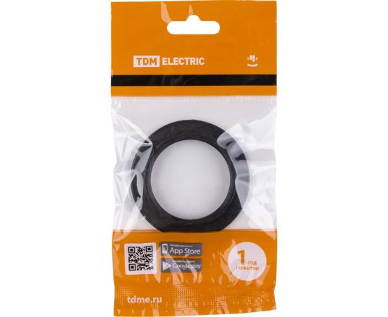 Кольцо для патрона Е27 TDM термостойкий пластик, черный SQ0335-0168 – изображение 3