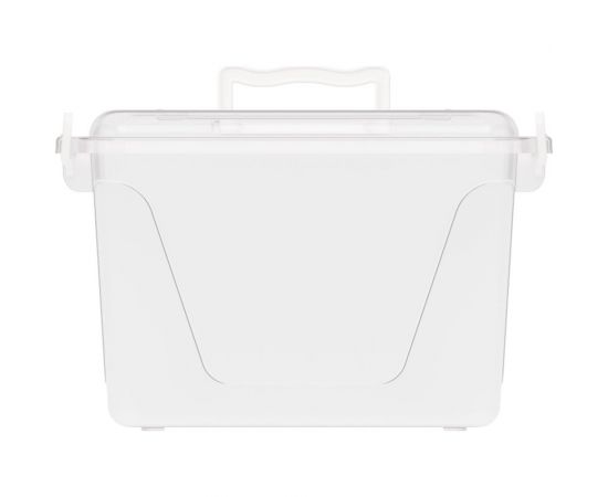 Квадратный контейнер ЗПИ Альтернатива 15 л, с ручками, прозрачный М1023 – изображение 3